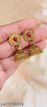 Premium Quality Daily Wear Gold Plated Fancy Earring (SET OF 6)